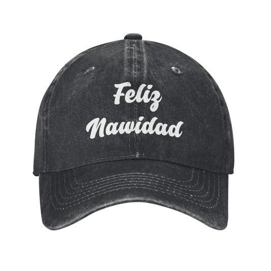 Feliz Nawidad Printed unisex baseball cap adjustable cap outdoor sun hats trucker hat