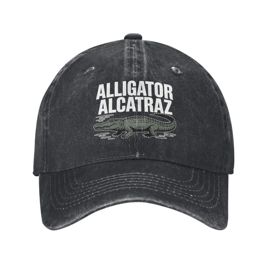 Alligator Alcatraz Printed unisex baseball cap outdoor hats adjustable cap trucker gift hat
