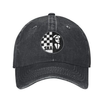Ska Logo Rude Boy Printed unisex baseball cap adjustable cap outdoor sun hats trucker hat