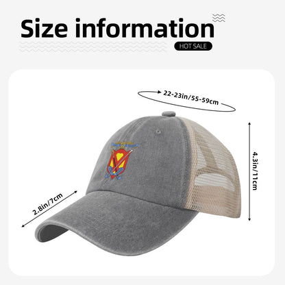 4th Marine Regiment Printed unisex baseball cap adjustable grid baseball cap veteran gift