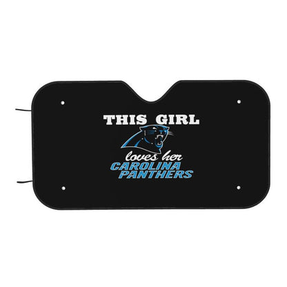 Carolina Panthers Printing multi size car front windshield sunshade car windshield sunshade