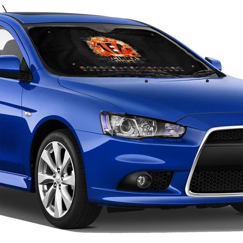 Cincinnati Bengals 2 Printed suitable for front Car windshield sunshades Car windshield sunshades