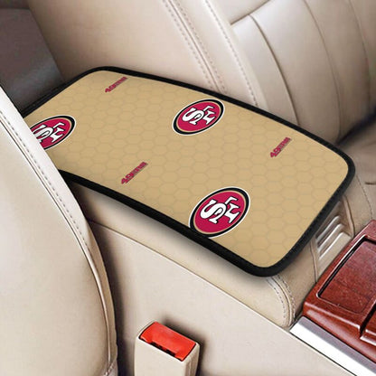 Car armrest box pad San Francisco 49ers 2 Printed center armrest box pad protective pad