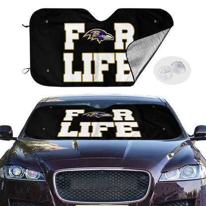 Baltimore Ravens 2 Printed car windshield sunshade (multi size)  front windshield sunshade