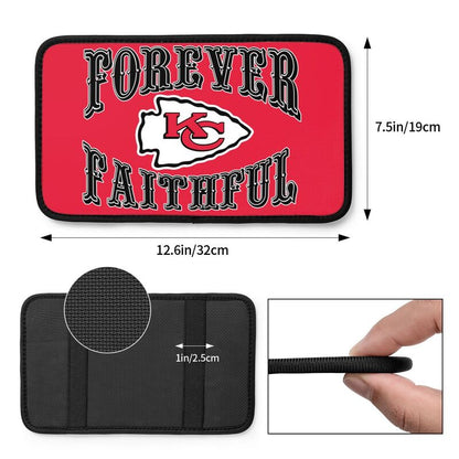 Kansas City Chiefs Print car armrest box cover armrest protective cover