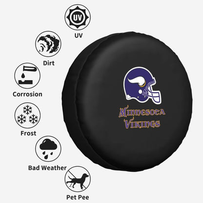 Minnesota Vikings3  Car tire protection cover spare tire waterproof and dustproof cover