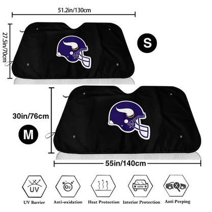 Minnesota Vikings 3 Print is suitable for front Car windshield sunshades Car windshield sunshades