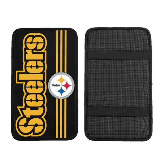 Car armrest box pad Pittsburgh Steelers 1 Printed central armrest box cushion protective pad