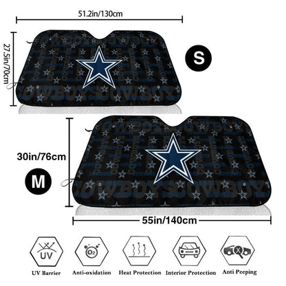 Dallas Cowboys Printed is suitable for front Car windshield sunshades Car windshield sunshades