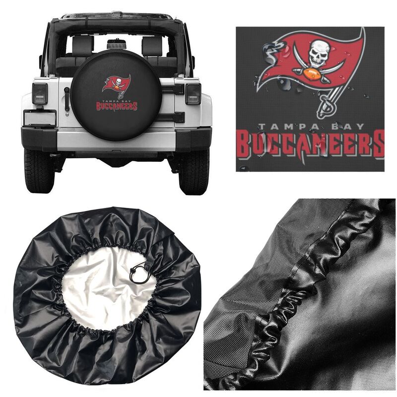 Tampa Bay Buccaneers 5 Printing tire protection cover car sun protection tire protection covers