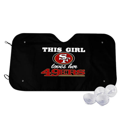 San Francisco 49ers 2 Printing multi size car front windshield sunshade car windshield sunshade