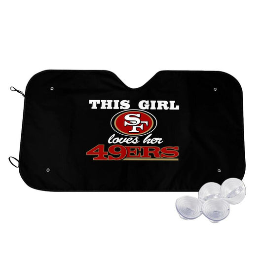 San Francisco 49ers 2 Printing multi size car front windshield sunshade car windshield sunshade