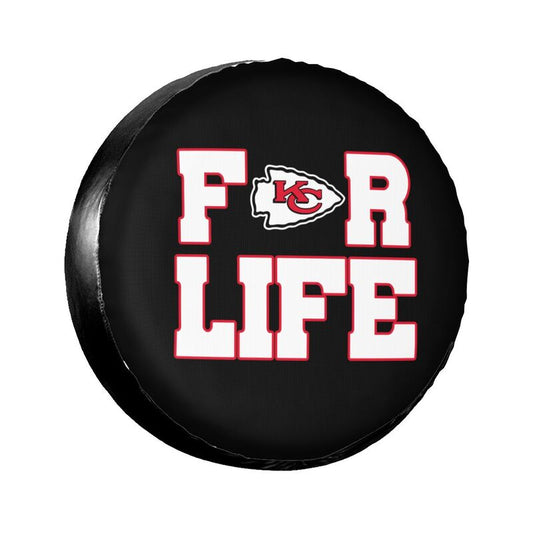 Kansas City Chiefs Printing tire protection cover car spare tire dust protection cover