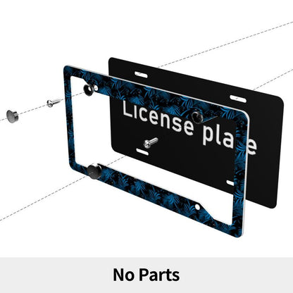 Carolina Panthers Print Car license plate frame four hole license plate holder (one pair)