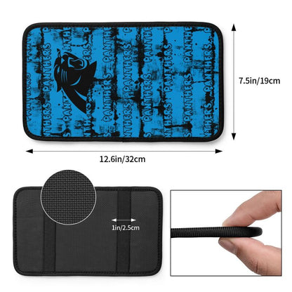 Carolina Panthers print Car armrest box protective cover car center console armrest pad