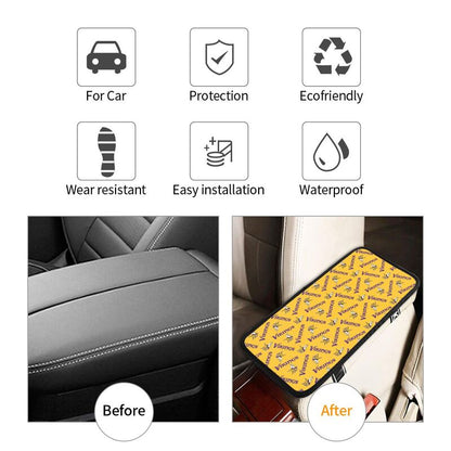 Minnesota Vikings  Printed armrest protective cover car armrest box cushion