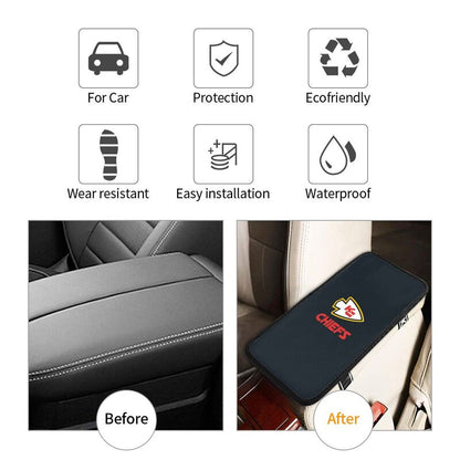 Kansas City Chiefs1 Printed car armrest box pad anti-abrasion pad