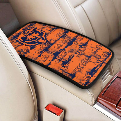 Chicago Bears print Car armrest box protective cover car center console armrest pad