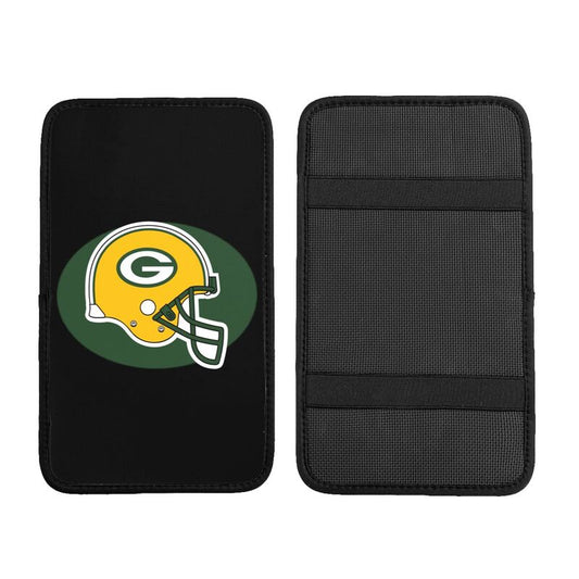 Car armrest box pad Green Bay Packers 4 Printed central armrest box pad protective pad