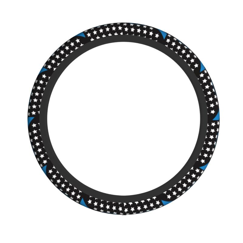 Carolina Panthers 2 Printed breathable elastic steering wheel protective cover