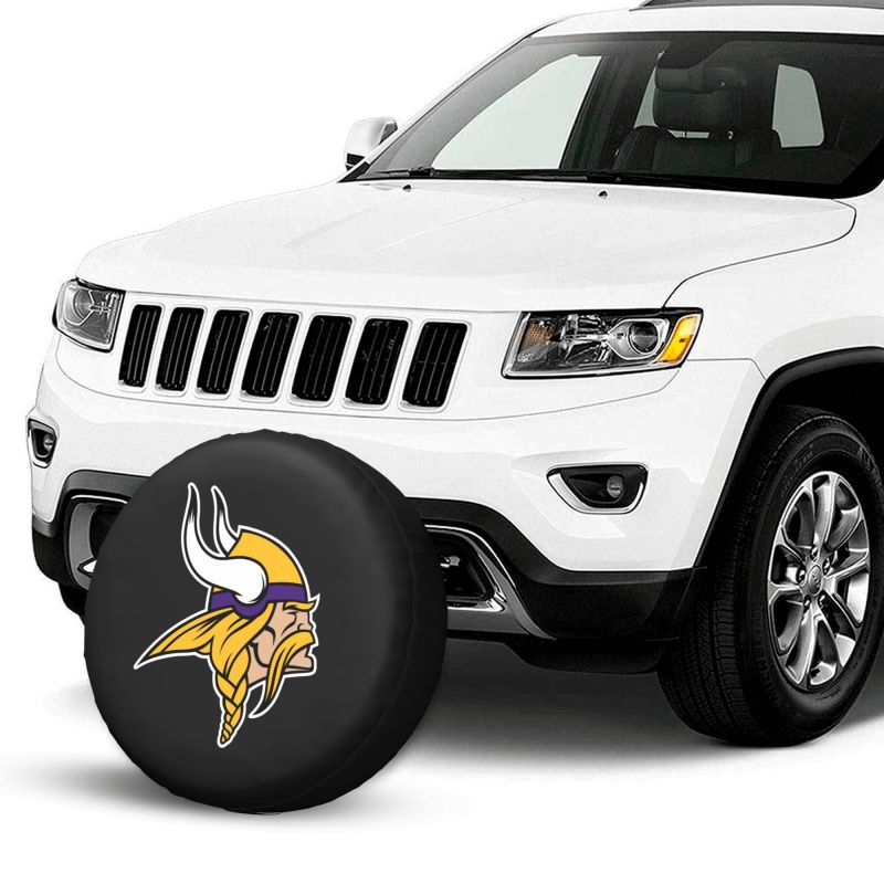 Minnesota Vikings Car tire protection cover spare tire waterproof and dustproof cover