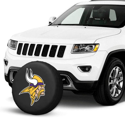 Minnesota Vikings Car tire protection cover spare tire waterproof and dustproof cover