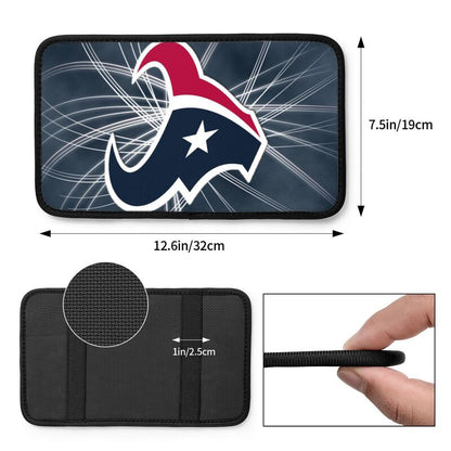 Car armrest box pad Houston Texans6 Printed central armrest box pad anti slip pad