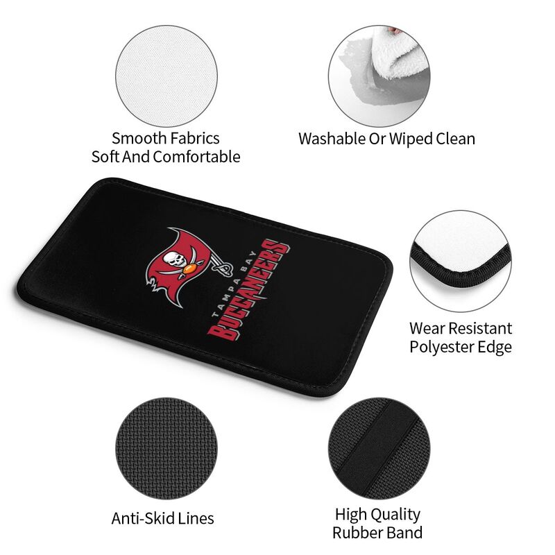 Car armrest box pad Tampa Bay Buccaneers 1 Printed center armrest box pad protective pad