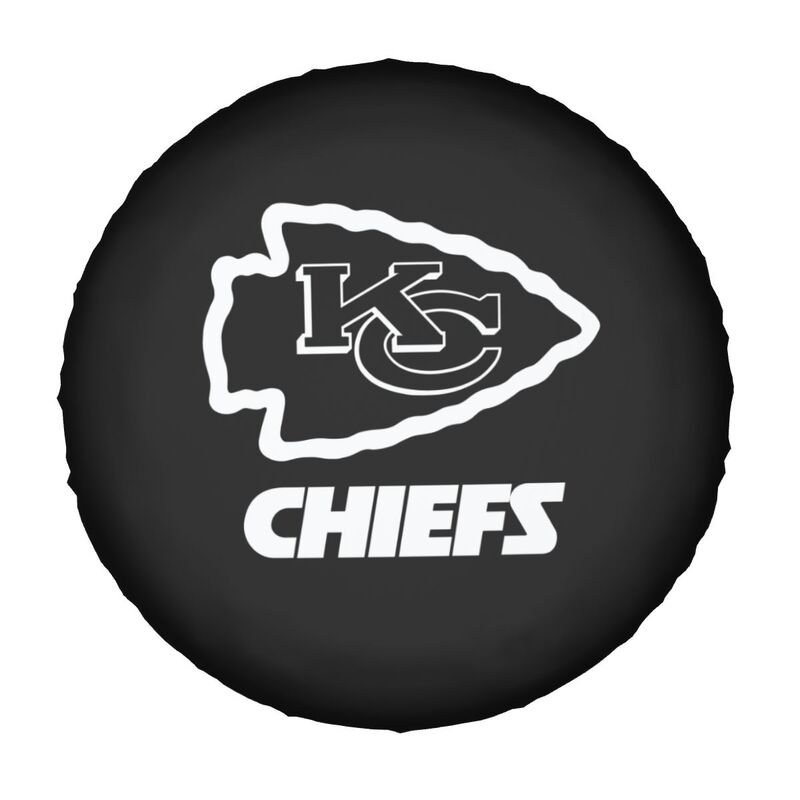 Kansas City Chiefs 3 Print tire protection covers car sunscreen tire protection covers