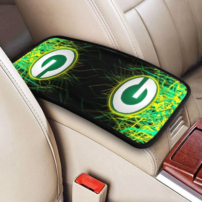 Car armrest box pad Green Bay Packers 5 Printed central armrest box pad protective pad
