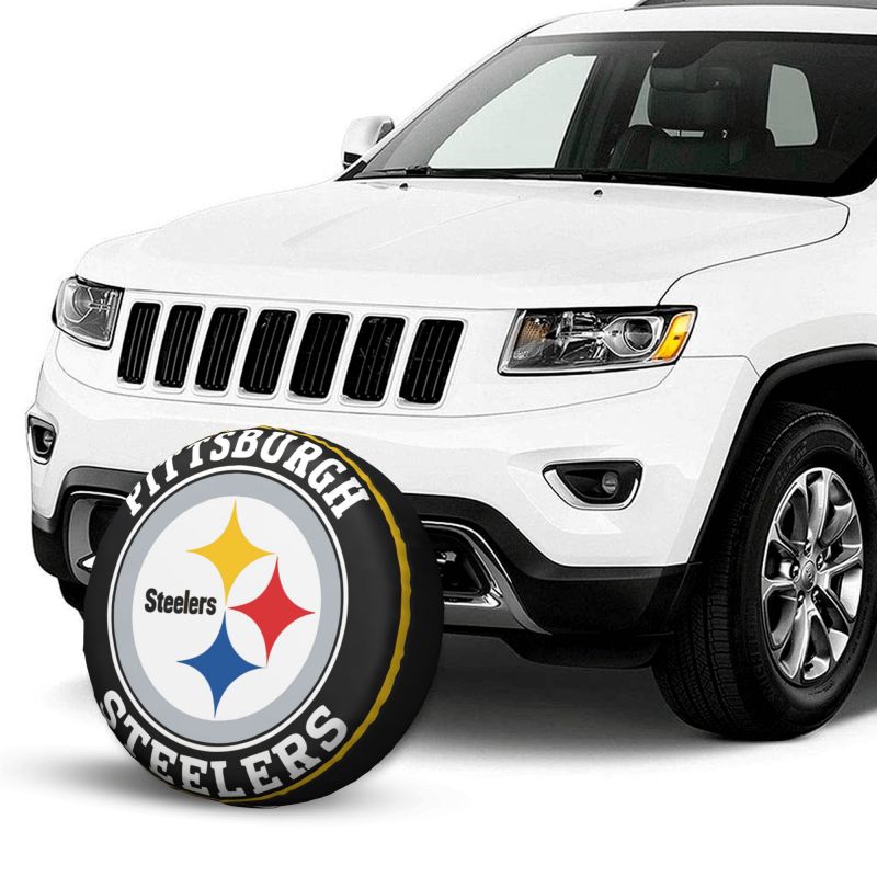 Pittsburgh Steelers 2 Printing car tire covers waterproof and dustproof protective covers