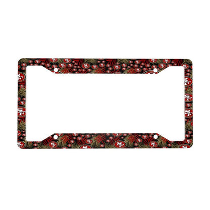 San Francisco 49ers Print Car license plate frame four hole license plate holder (one pair)