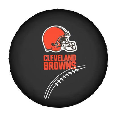 Cleveland Browns 2 Printing tire protection cover car sun protection tire protection covers