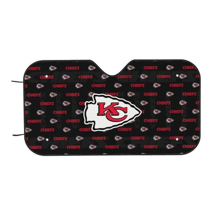 Kansas City Chiefs Printed is suitable for front Car windshield sunshades Car windshield sunshades