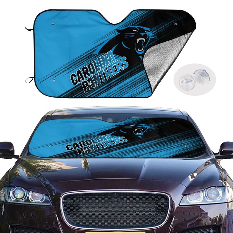 Carolina Panthers Print car windshield sunshade panel car windshield sunshade cover multiple sizes