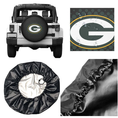 Green Bay Packers Printing tire protection cover car sun protection tire protection cover