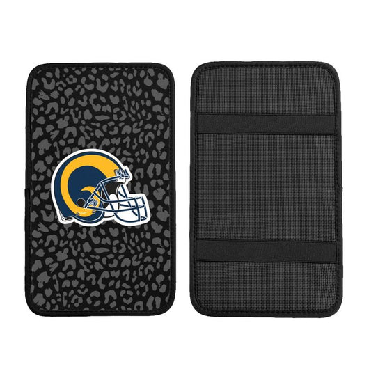Los Angeles Rams 3 print Car handrail box cushion Personalized car armrest cover