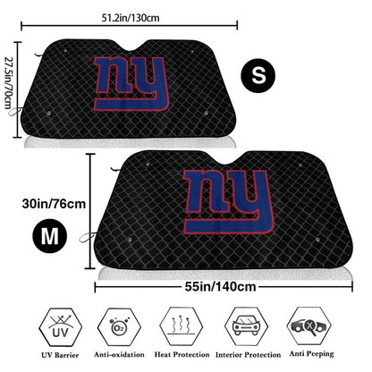 New York Giants Print Car windshield sunshades is suitable front Car windshield sunshades