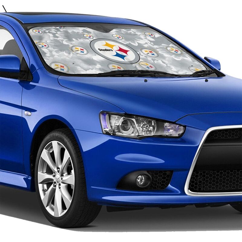 Pittsburgh Steelers Printed multi size car front windshield sunshade car windshield sunshade