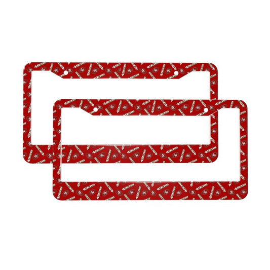 San Francisco 49ers Print front rear license plate holder circular hole license plate holder (one pair)