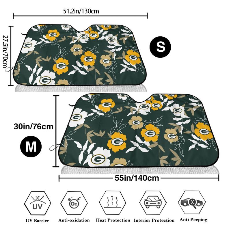 Green Bay Packers Printed car windshield sunshade front windshield sunshade (multi size)
