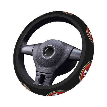 San Francisco 49ers Printed car protective cover elastic steering wheel cover