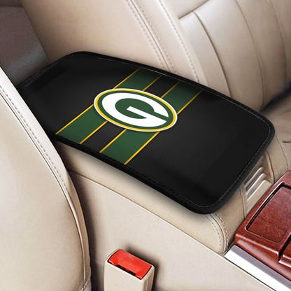 Car armrest box pad Green Bay Packers 6 Printed central armrest box pad protective pad