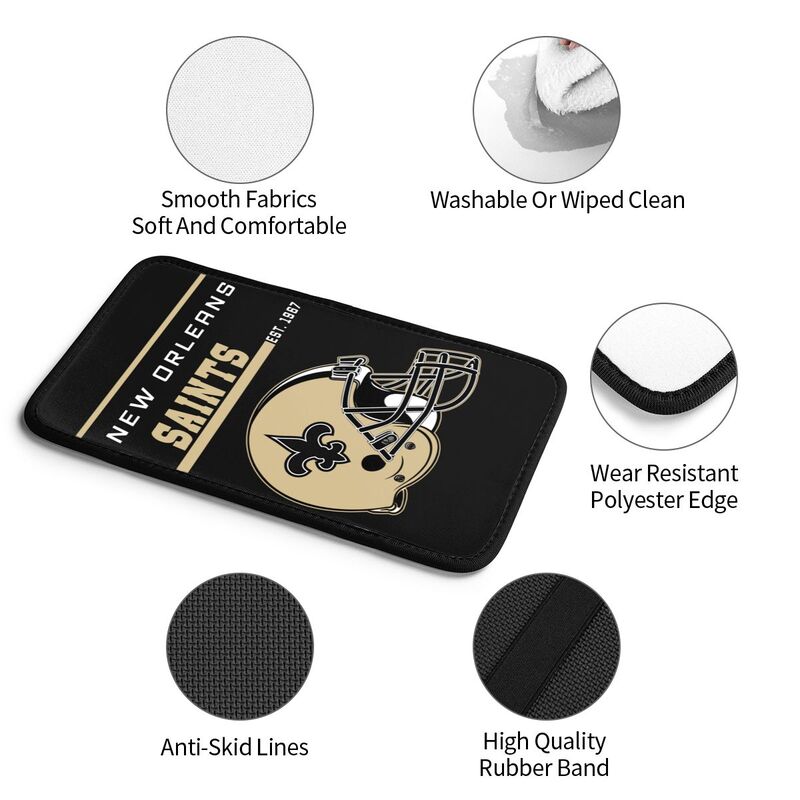 New Orleans Saints Print car armrest box cushion armrest protective cover