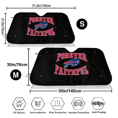 Buffalo Bills Printing car multi size front windshield sunshade car windshield sunshade