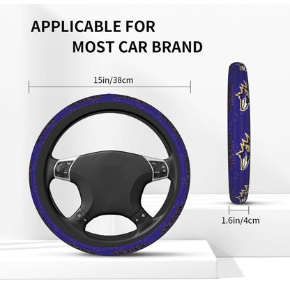 Baltimore Ravens Printed elastic steering wheel cover breathable protective cover