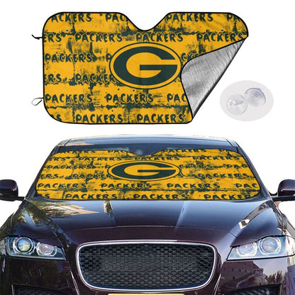 Green Bay Packers Printed front windshield sunshade car windshield sunshade (multi size)