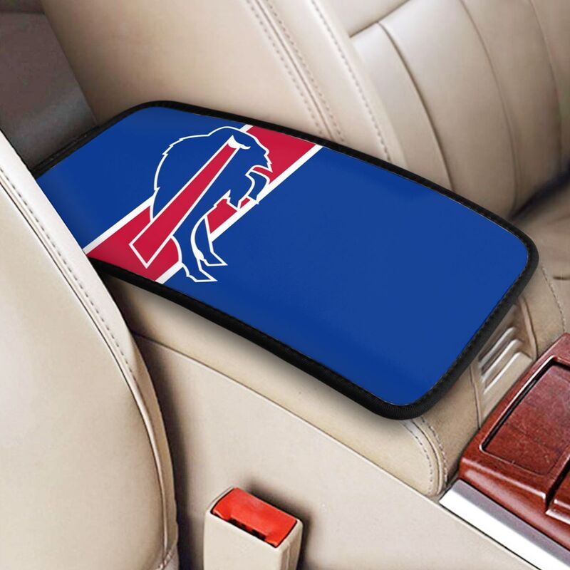 Car armrest box pad Buffalo Bills 5 Printed central armrest box cushion protective pad