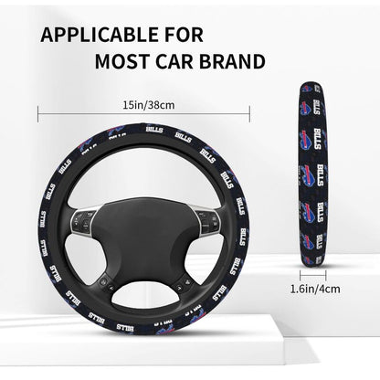 Buffalo Bills Printed elastic steering wheel cover breathable protective cover