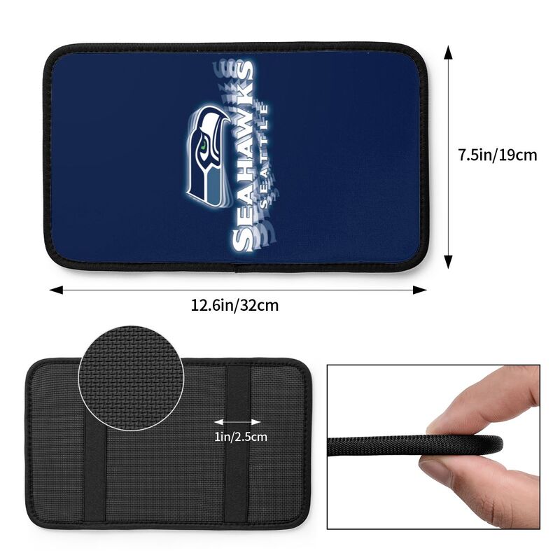 Seattle Seahawks1 Printed car armrest box pad elbow protection pad